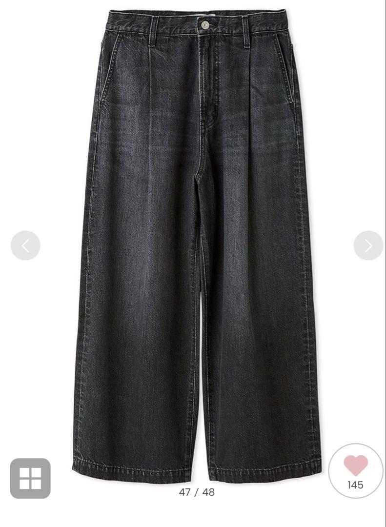 【Brand New with Tag】Mila Owen Loose Fit Tuck Baggy Denim Pants
