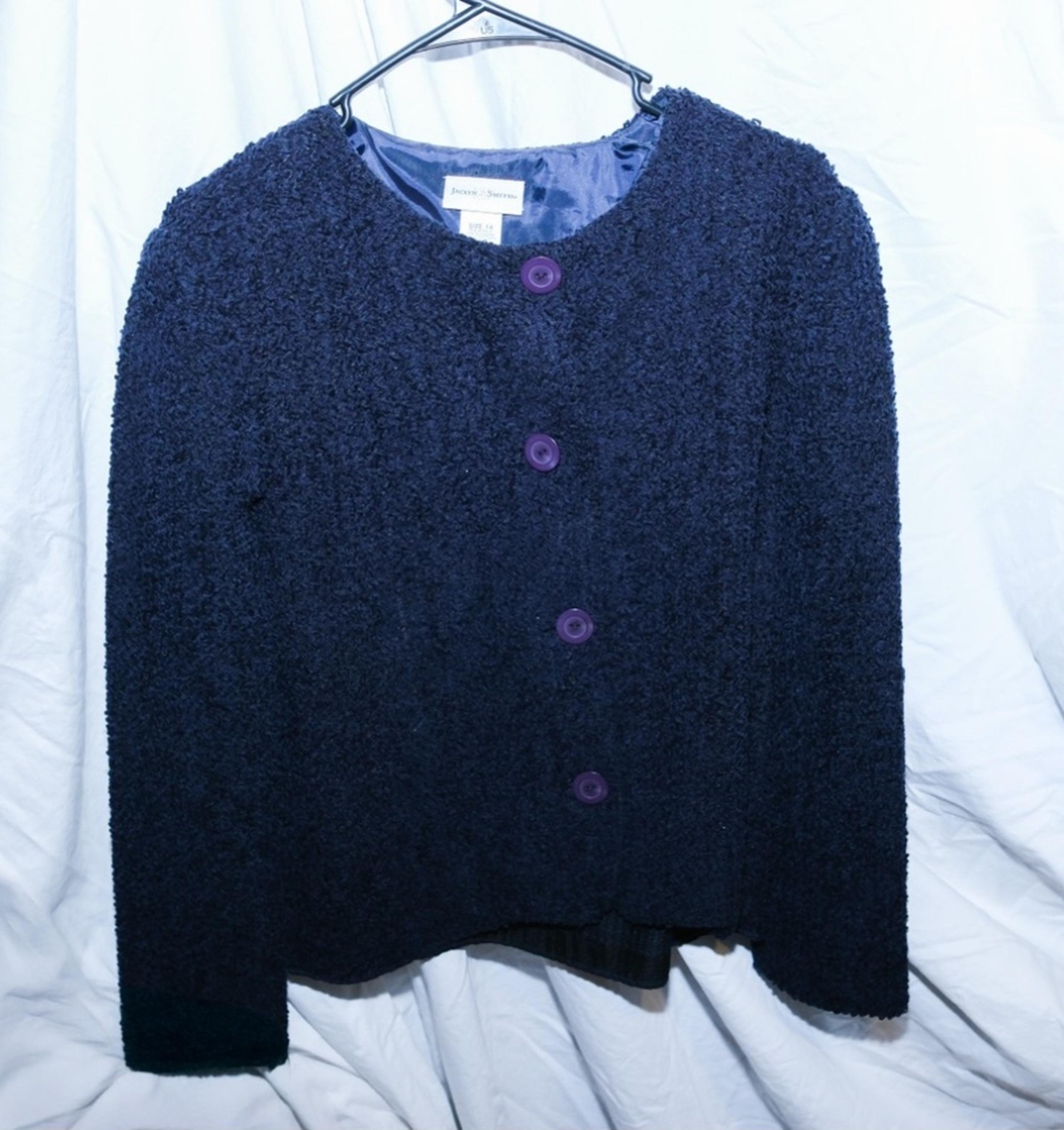 Vintage Jaclyn Smith Navy Blue Blazer - Size 14