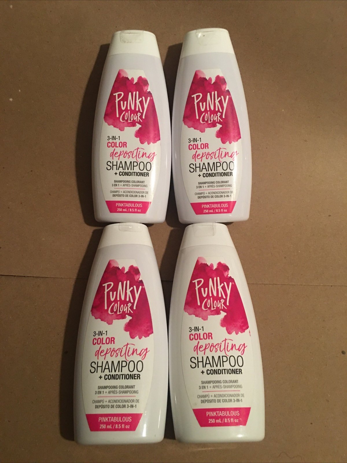 4x Punky Color 3 In 1 Shampoo & Conditioner 8.5 Fl Oz Pinkabulous