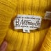 Vintage B. Altman & Co. saks fifth ave wool blend bright yellow ribbed sweater