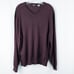 Gordon 100% Merino Wool V-Neck Long Sleeve Sweater Mens XXL Heathered Eggplant