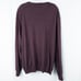 Gordon 100% Merino Wool V-Neck Long Sleeve Sweater Mens XXL Heathered Eggplant