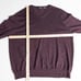 Gordon 100% Merino Wool V-Neck Long Sleeve Sweater Mens XXL Heathered Eggplant
