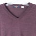 Gordon 100% Merino Wool V-Neck Long Sleeve Sweater Mens XXL Heathered Eggplant