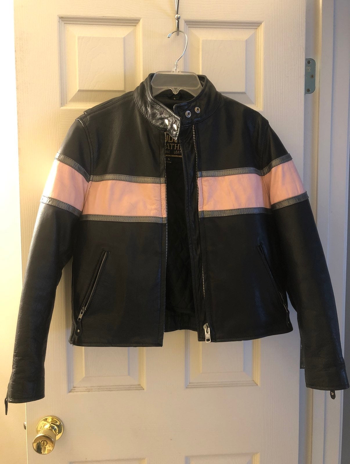 Hudson leather jacket women large