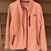 Women’s LL Bean zipper front burnt orange Fleece jacket size XL REG