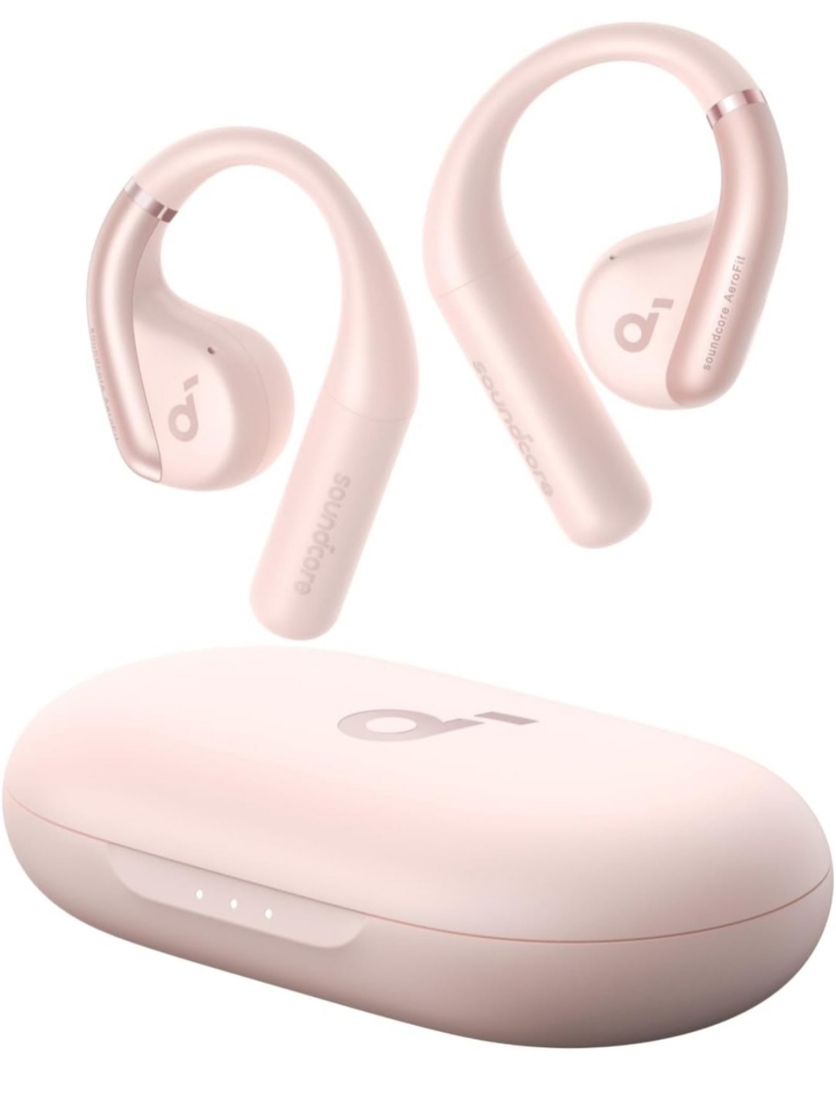 Soundcore by Anker AeroFit IPX7 Pink open earbuds headphones NEW open box