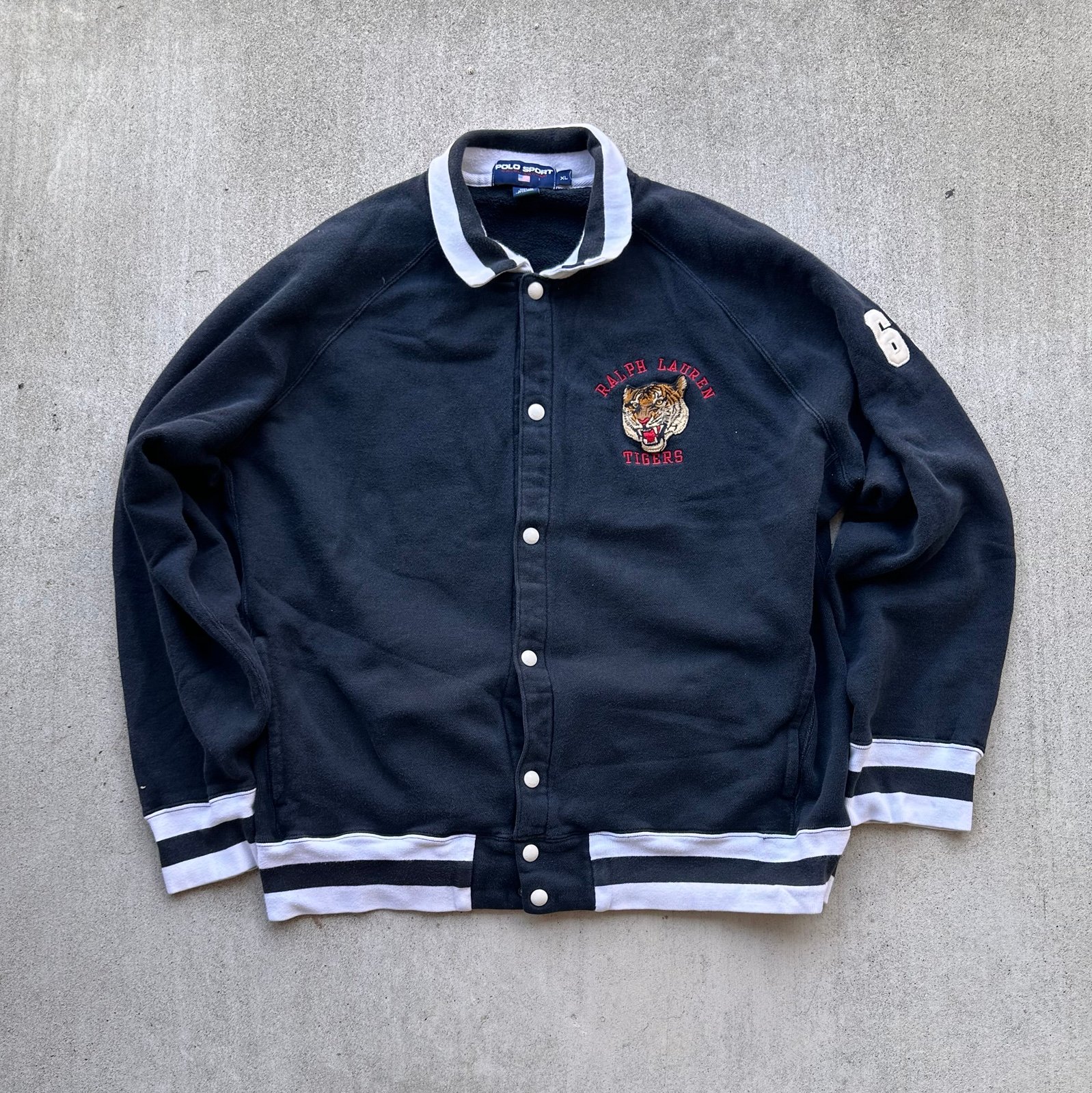 Vintage Ralph Lauren Polo Sport Varsity Jacket RL Tigers 90s