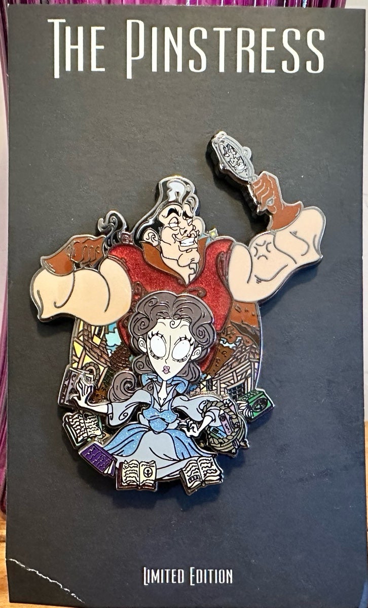 Belle & Gaston fantasy pin