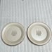 NWT TWO Rustic Retreat Dinner Plates. Tan. Pine trees. No chips or cracks