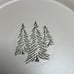 NWT TWO Rustic Retreat Dinner Plates. Tan. Pine trees. No chips or cracks
