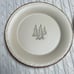NWT TWO Rustic Retreat Dinner Plates. Tan. Pine trees. No chips or cracks