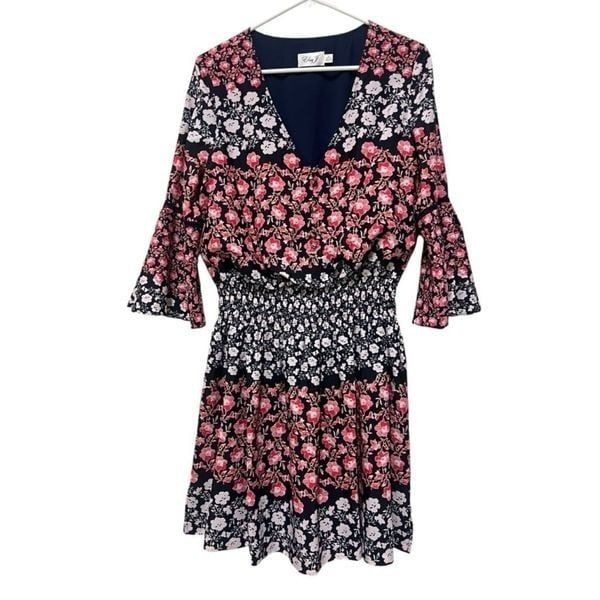 Women's Eliza J Floral Dress Size 10 Blue Pink