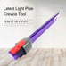 Dyson genuine Light Pipe Crevice tool and Mattress brush with Clip