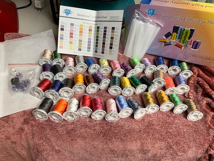 40 Colors 40 Weight Polyester Embroidery Machine Thread Kit 550Y(500M) for Broth