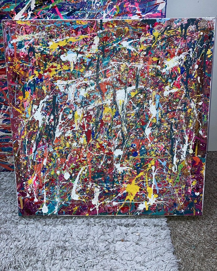 Abstarct acrylic painting