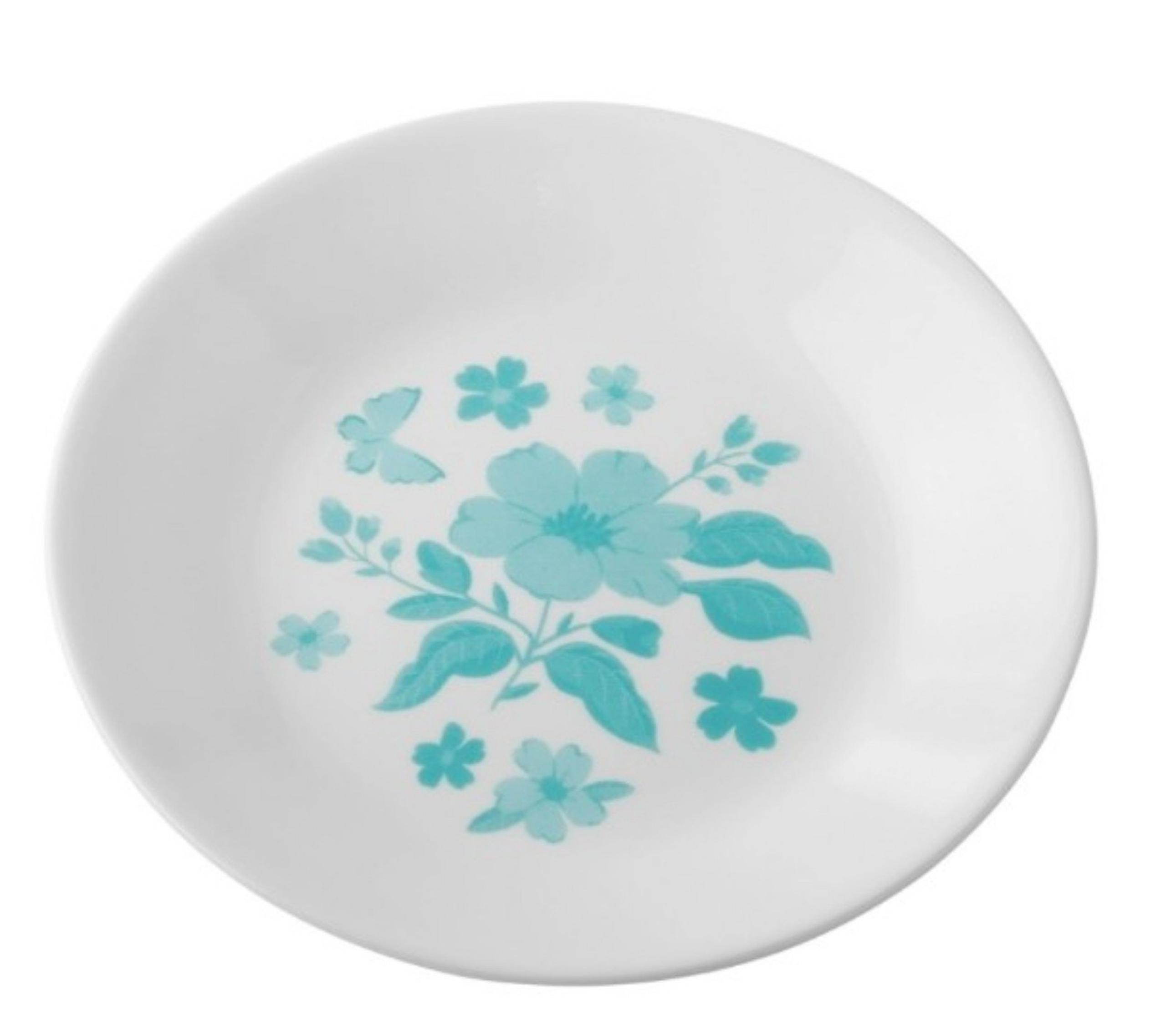 Pioneer Woman 4pc Corelle Appetizer Plate Set "Evie" Teal