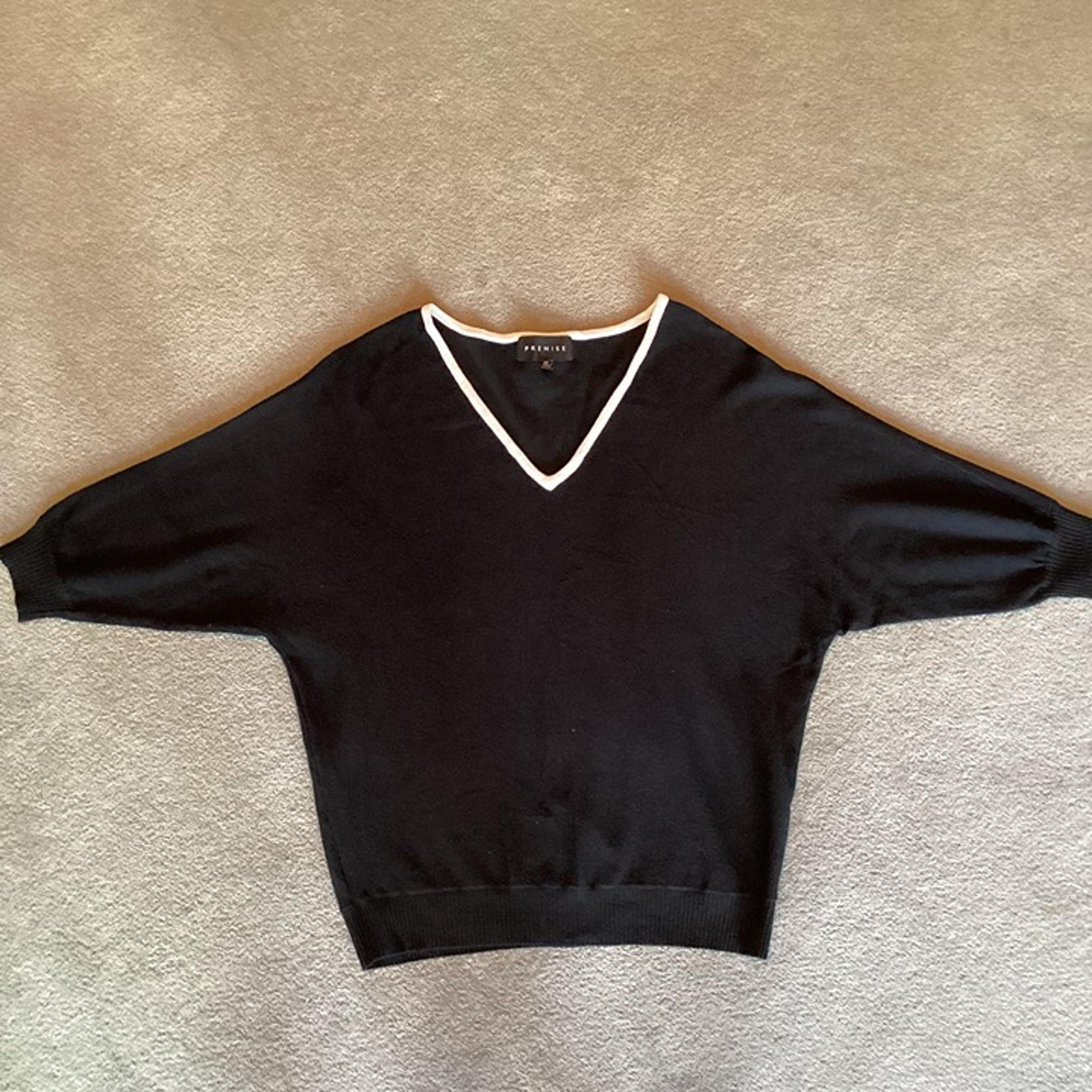 Black and White Summer Sweater - XS