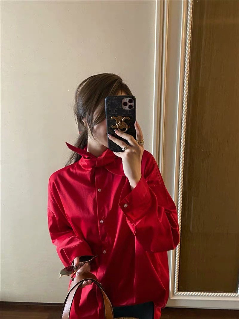 Plum Red Shirt