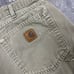Carhartt Shorts Men's Brown 35x10 Baggy Carpenter Workwear Shorts 00's AW42