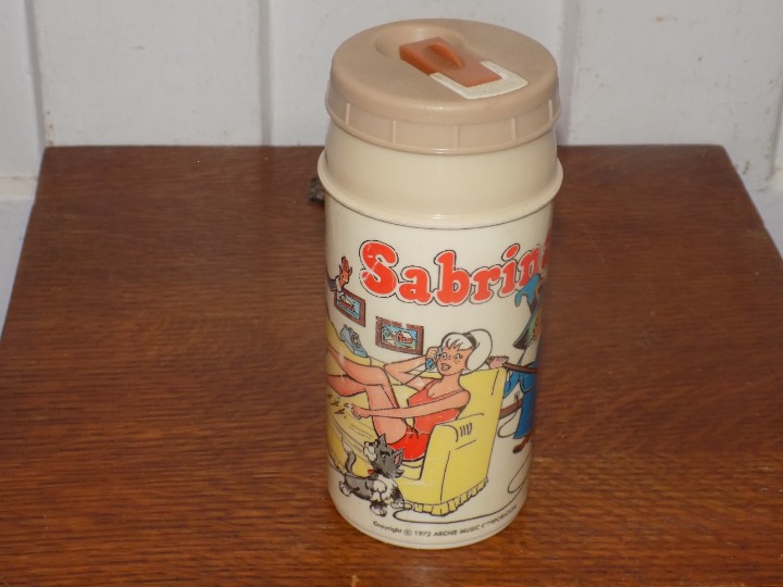 Vintage 1972 Sabrina Plastic Thermos