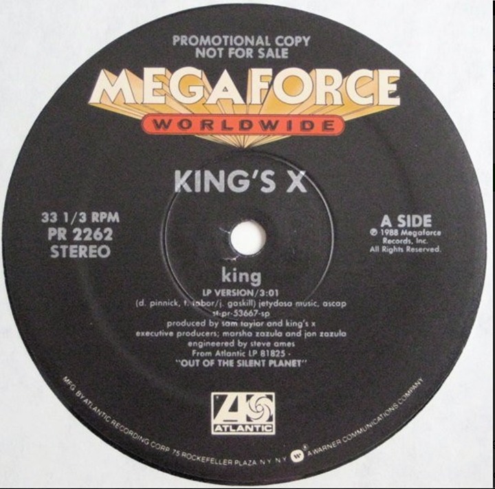 King's X – King (1988) Atlantic – PR 2262 promo 12 vinyl hard rock