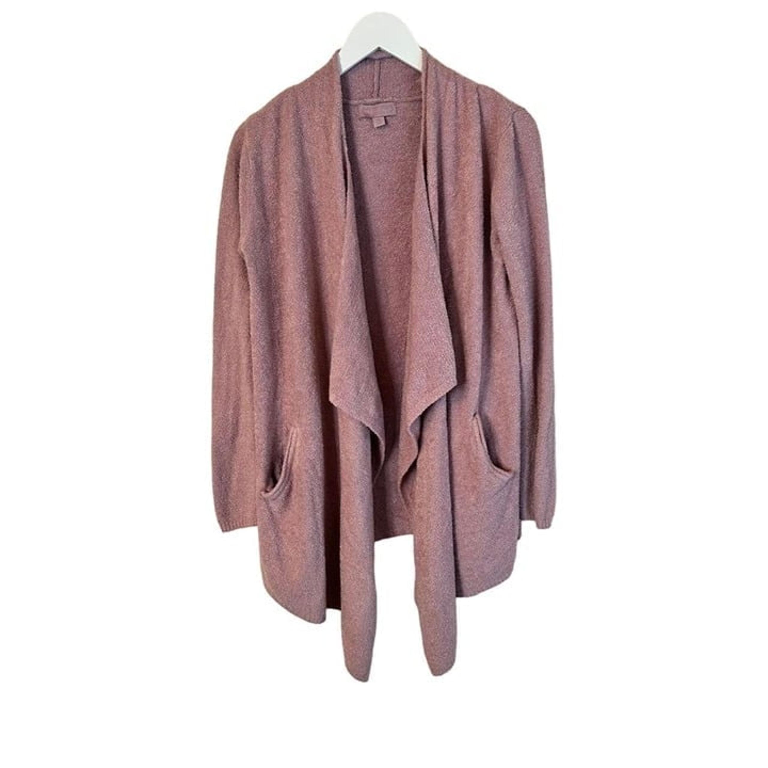 Barefoot Dreams Cozychic Lite Pink Cardigan Sweater Women's Size S