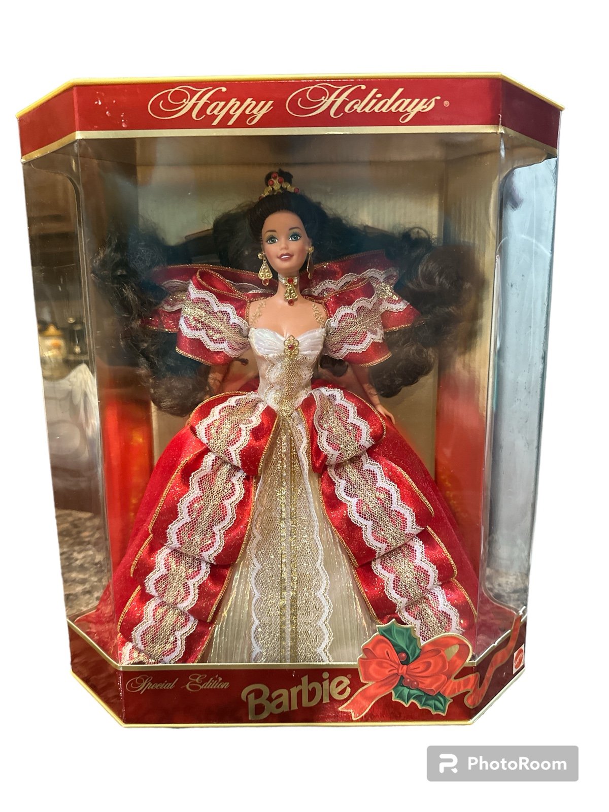 NEW—1997 Holiday Barbie Doll Vintage Toy Christmas Barbie -Mattel - 17832