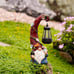 Gnome Garden Decor Statue Solar Outdoor Decorations Mom Gift