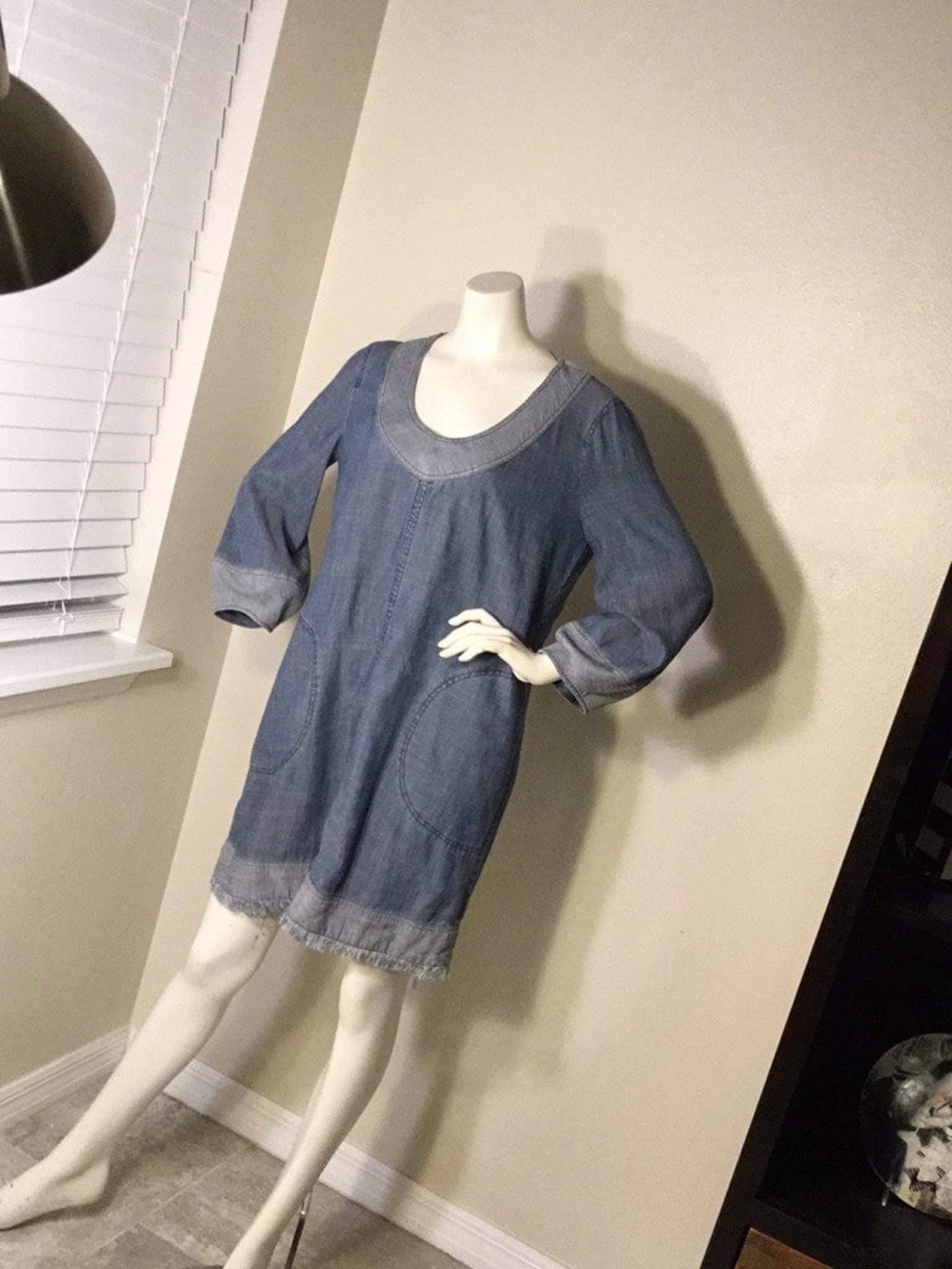 Trina Turk Boho chic Denim Dress Size Medium