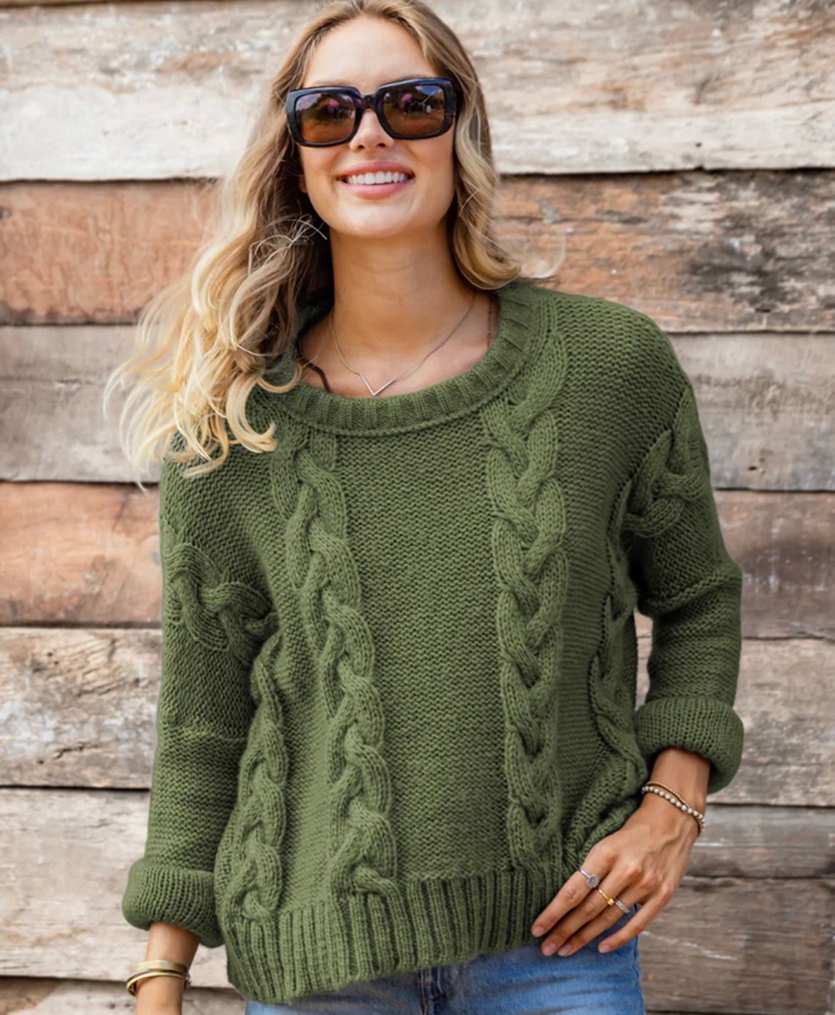 WOODEN SHIPS PAOLA BUENDIACROPPED CABLE BOYFRIEND CREW CHUNKY WOOL BLEND XS NWT