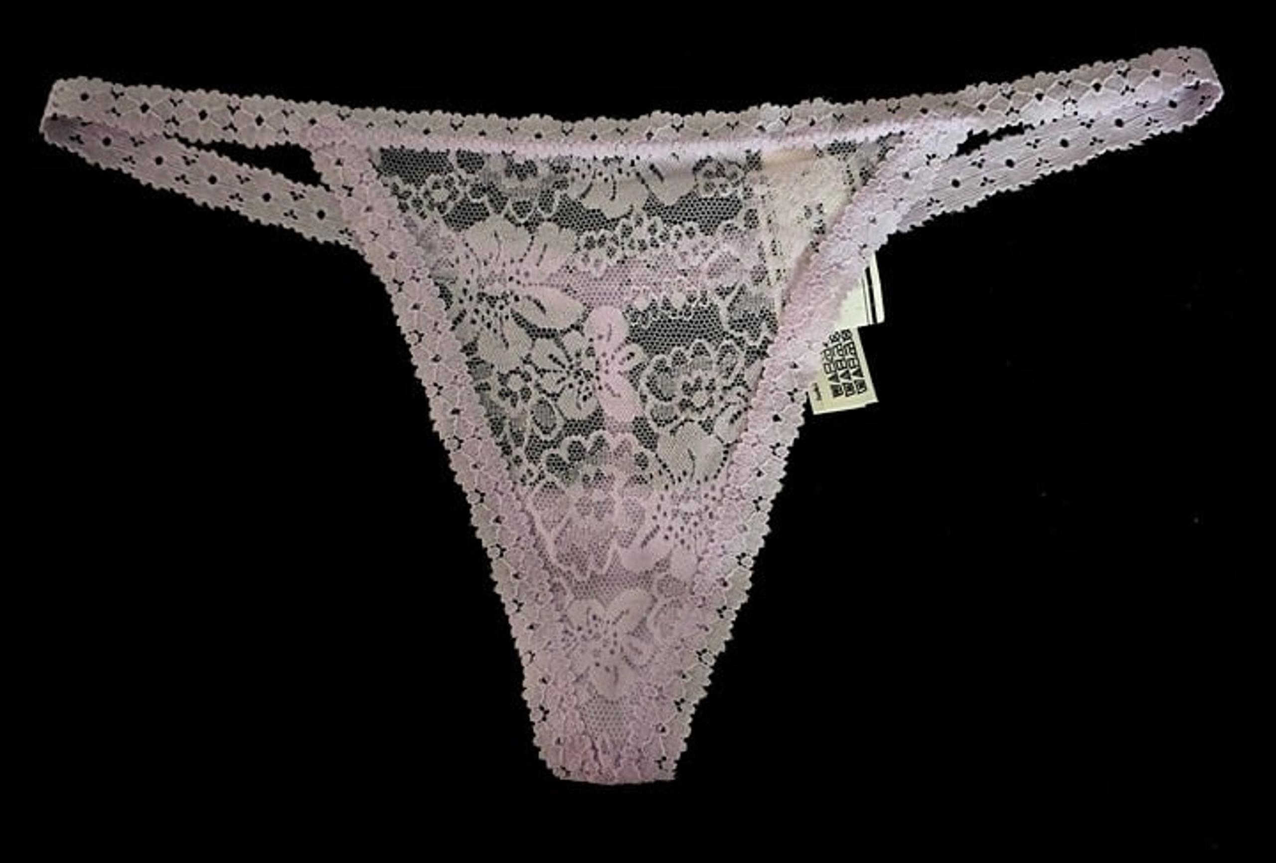 Victoria's Secret PINK limited edition wink strappy thong panty Lavender - S