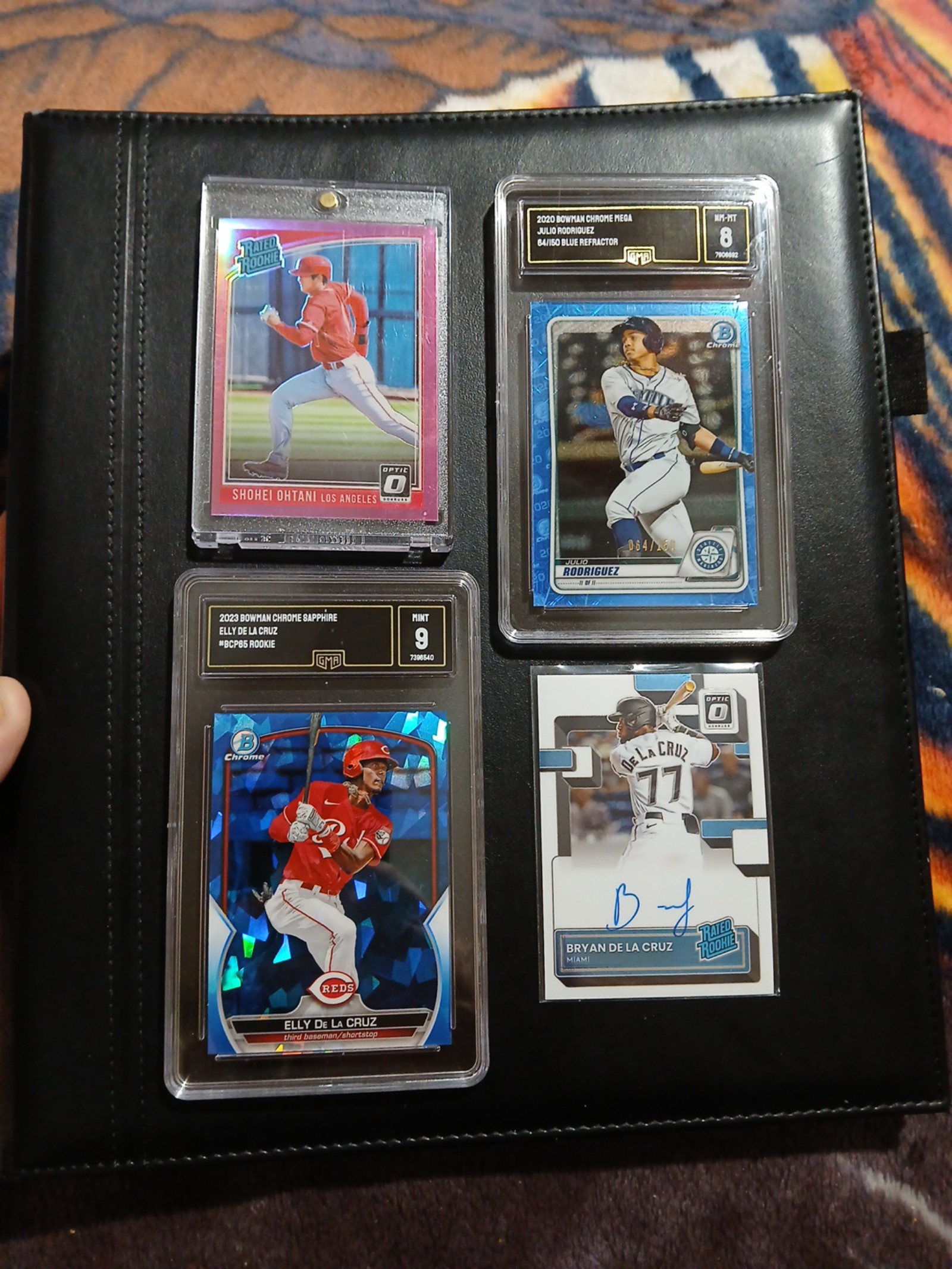 18 Pink Shohei Ohtani. 20 Julio Rodriguez #64/150. 23 Elly De La Cruz. 22 Bryan