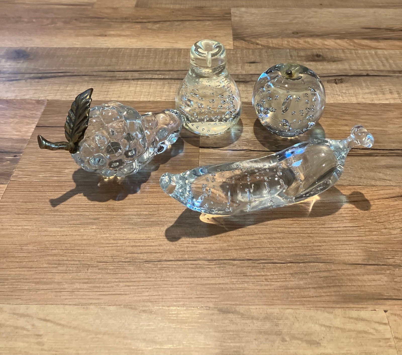 Vintage Clear Glass Fruit