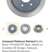 2012 Infiniti G37X rear brake rotors and pads