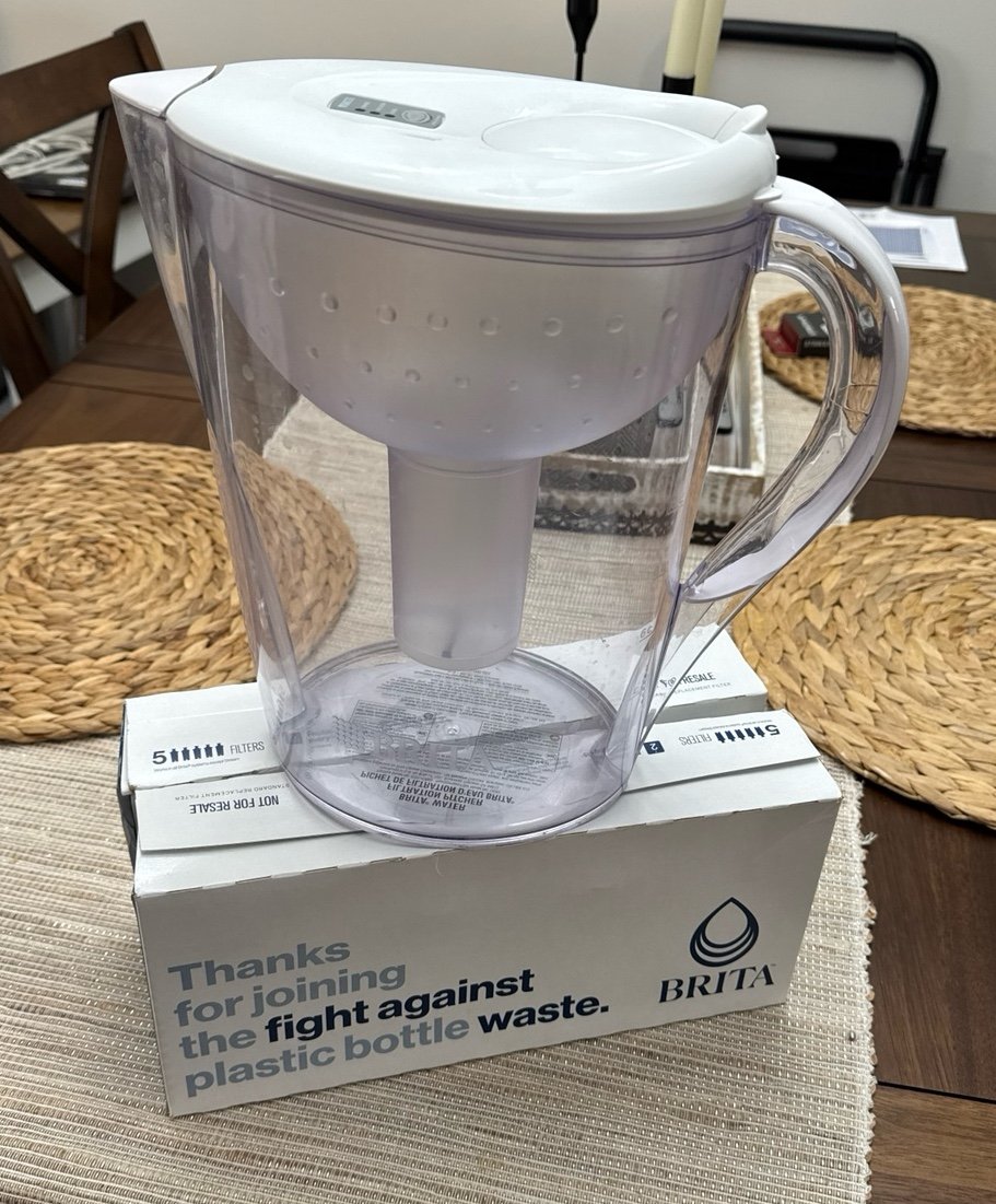 Brita water filter pitcher with extra filters