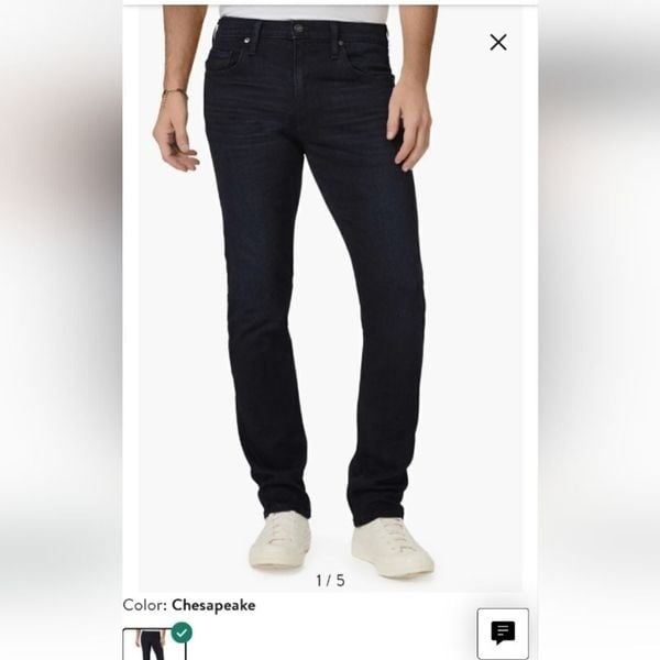 Mens Paige Federal, Chesapeake wash slim straight jeans. Size 33 NWOT