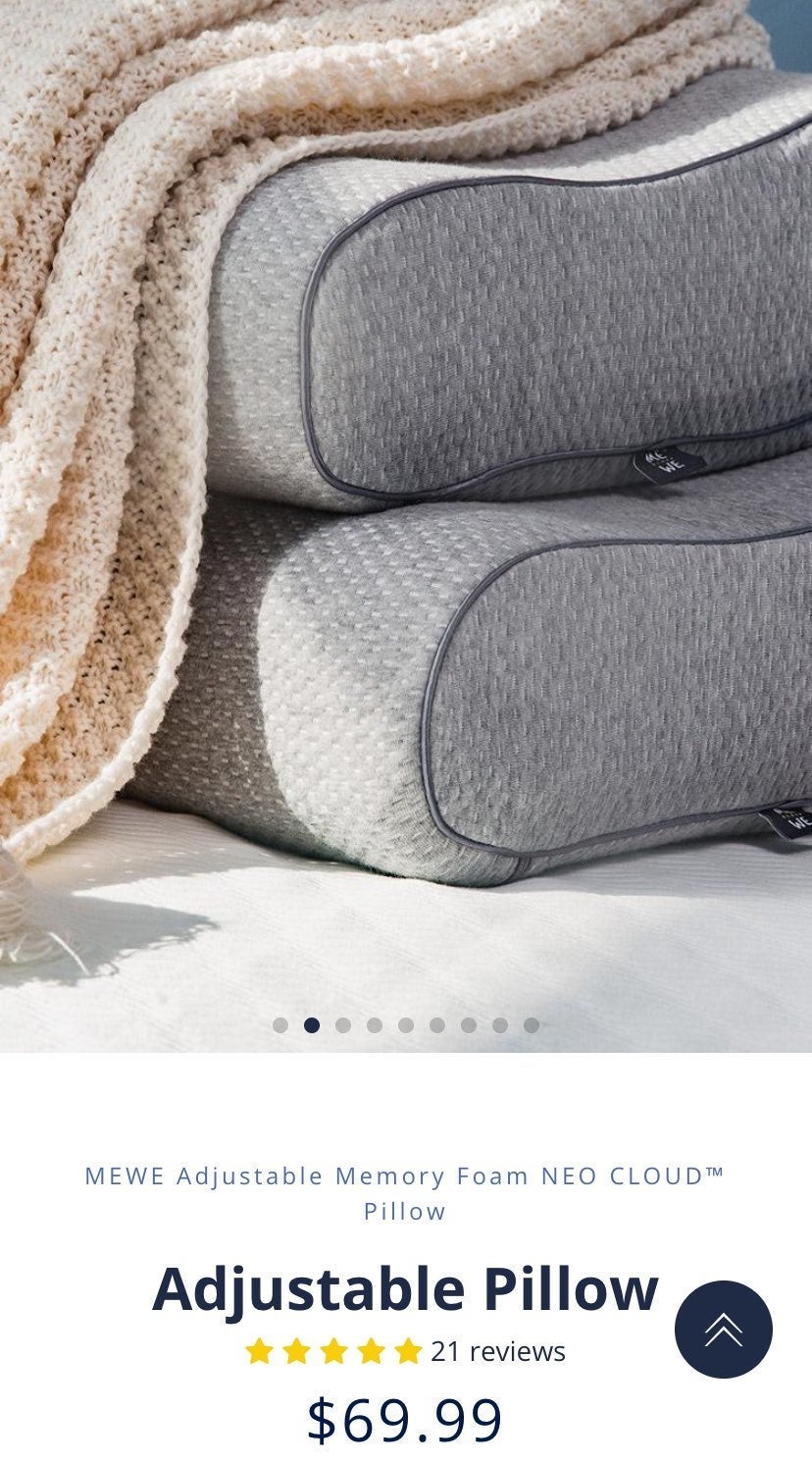 MEWE Adjustable Foam Pillow
