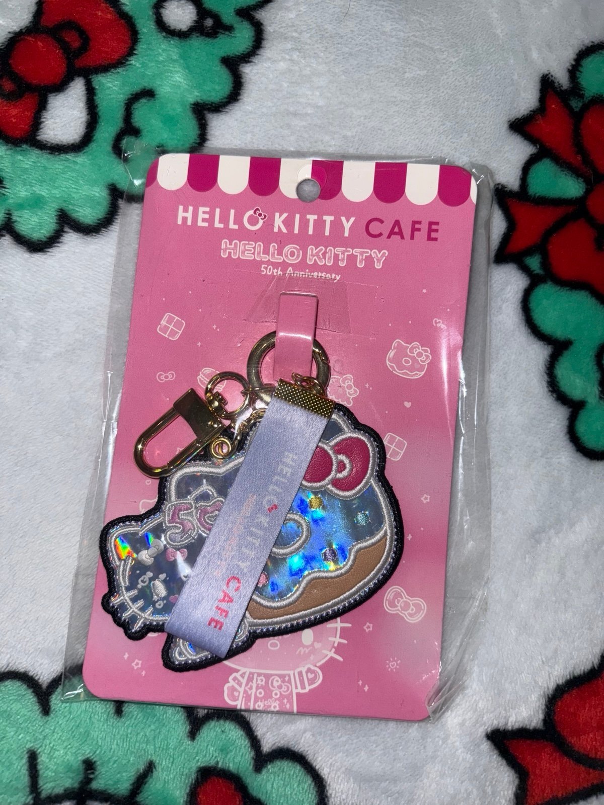 NEW Hello Kitty Keychain 50th Anniversary