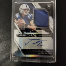 ObsidianJacob Eason Rookie Patch Auto 73/150