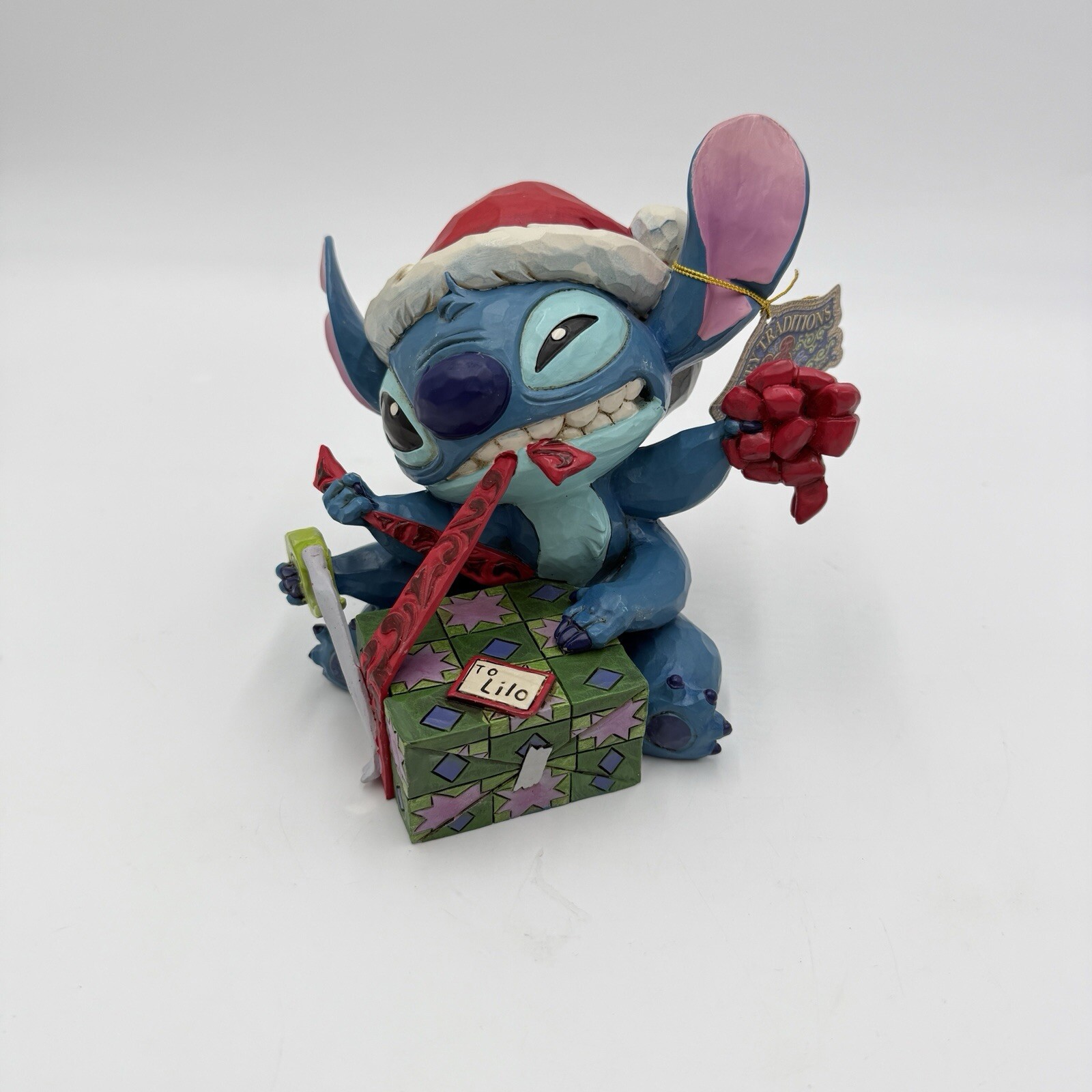 Disney Showcase Traditions Bad Wrap Lilo Figurine Christmas 5 Jim Shore