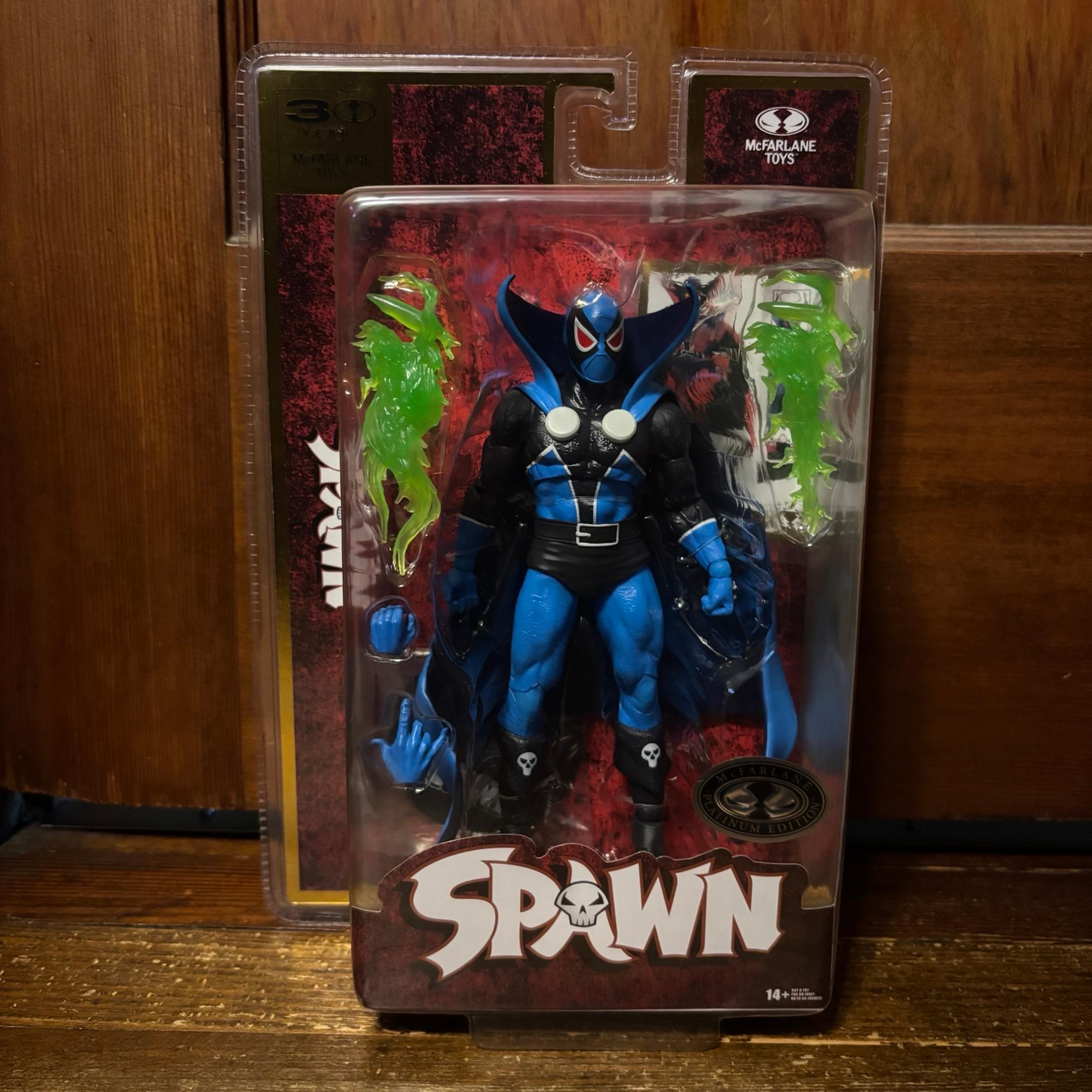 McFarlane Toys Blue Spawn Platinum Action Figure - 30 Years Edition