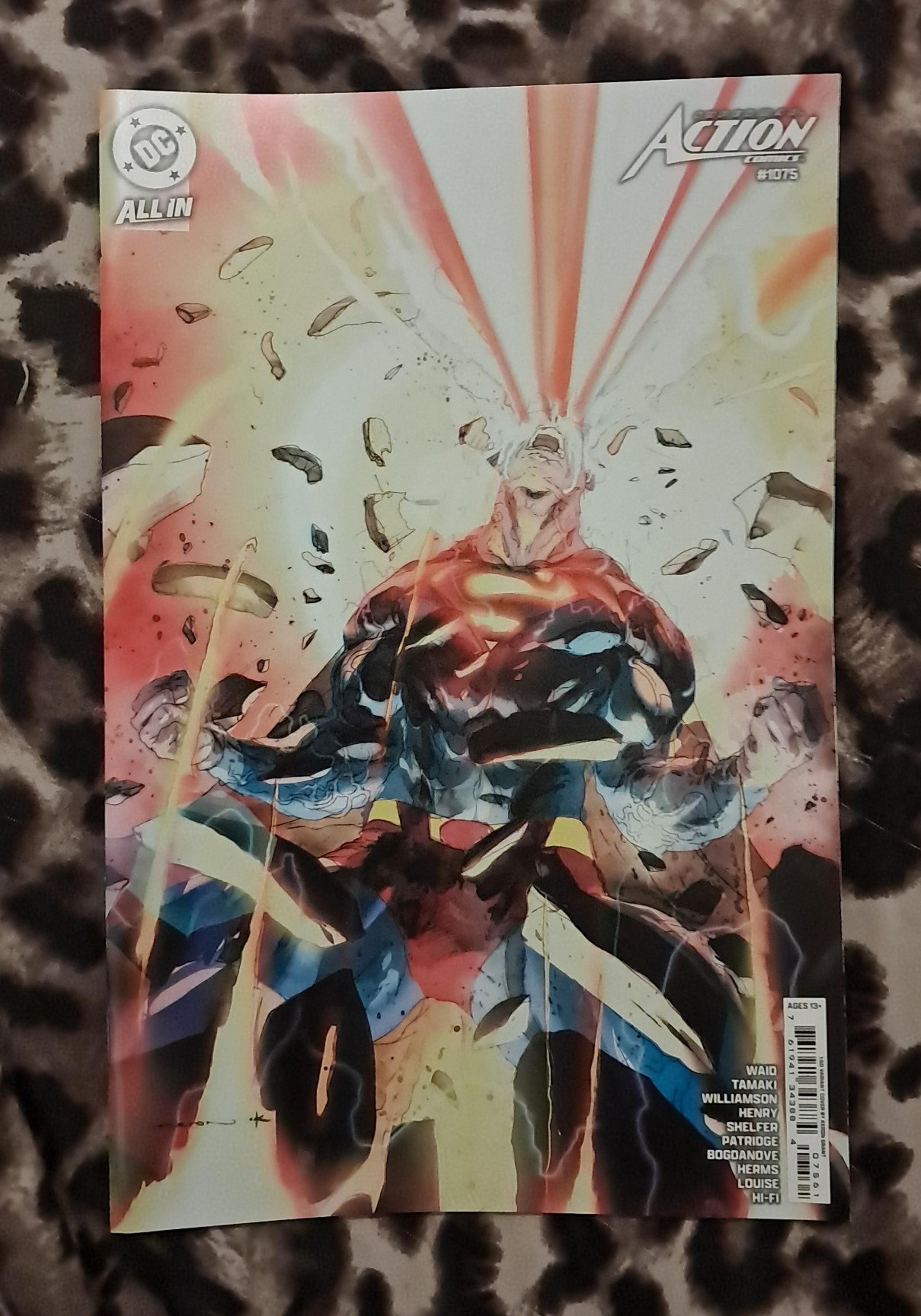 DC Comics Action Comics Issue #1075 1:50 Keron Grant Variant Cover Comic Book.