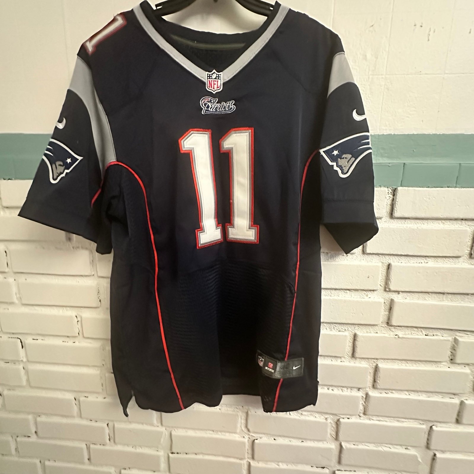 New England Patriots Julian Edelman #11 Nike On Field Football Jersey Sz M (40)