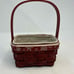 Longaberger Basket Christmas Falling Snow Gift W/ Protector, Liner RARE