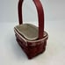 Longaberger Basket Christmas Falling Snow Gift W/ Protector, Liner RARE