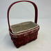 Longaberger Basket Christmas Falling Snow Gift W/ Protector, Liner RARE