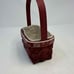 Longaberger Basket Christmas Falling Snow Gift W/ Protector, Liner RARE