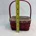 Longaberger Basket Christmas Falling Snow Gift W/ Protector, Liner RARE