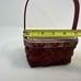 Longaberger Basket Christmas Falling Snow Gift W/ Protector, Liner RARE